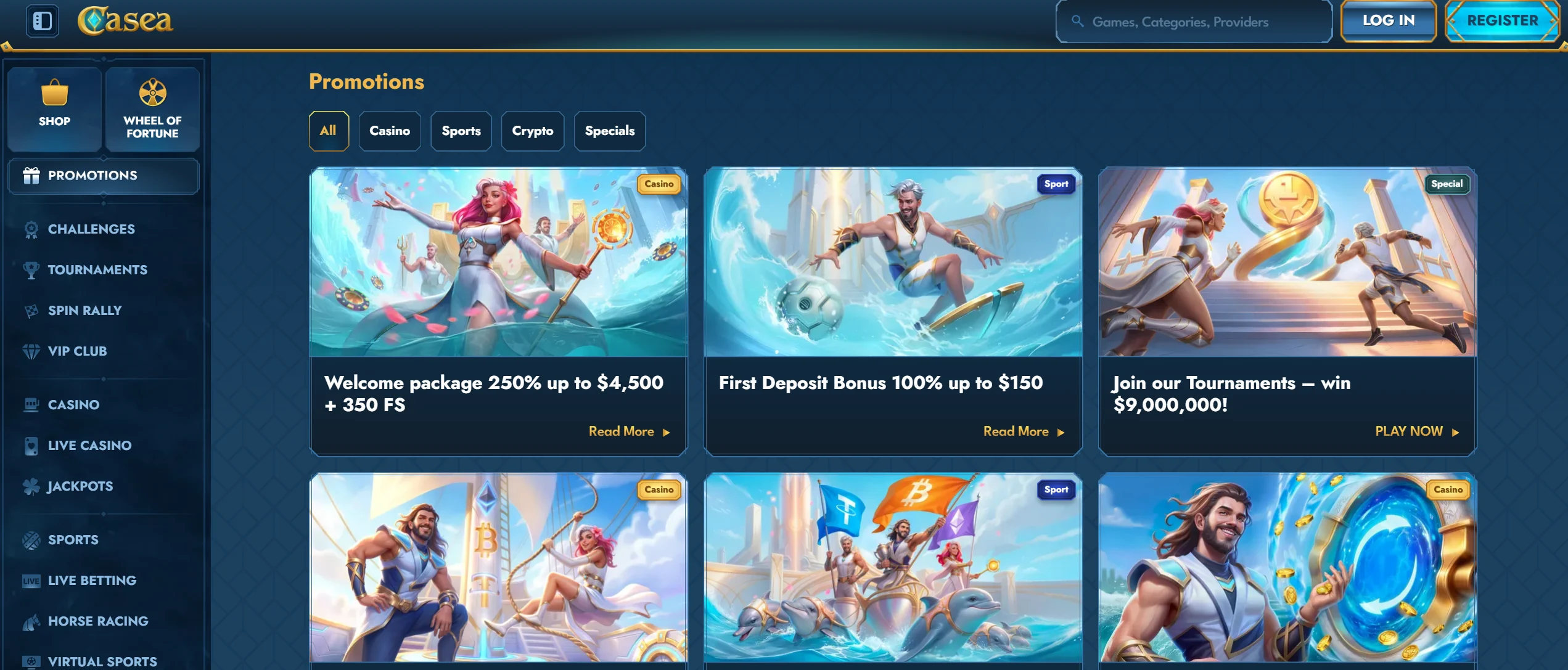 Casea — Best Australia Online Casino for RTG Pokies screenshot