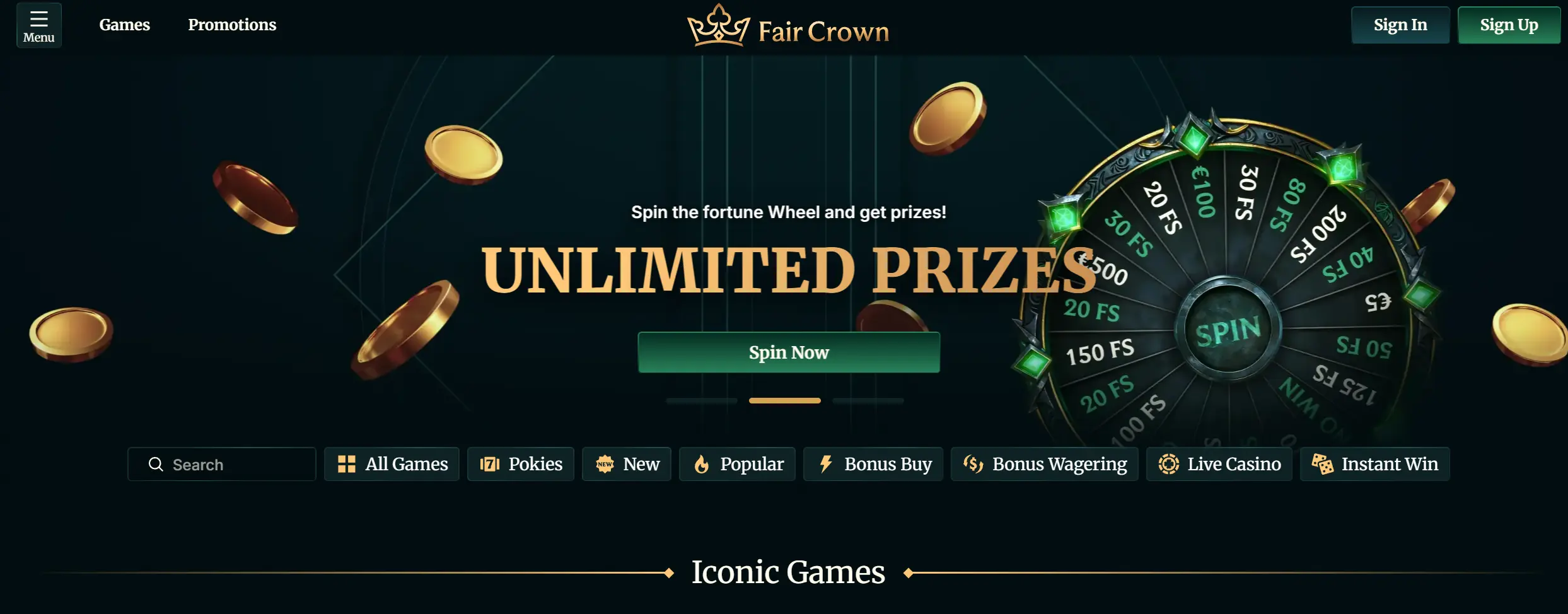 Faircrown — Best Online Casino in Australia for Transparent Bonus Terms screenshot
