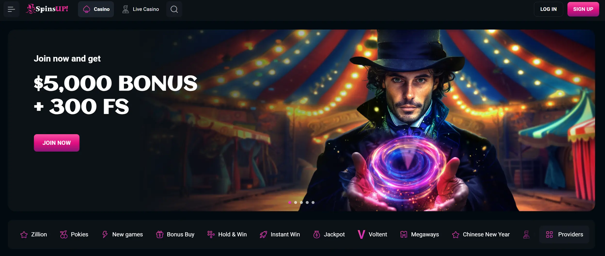 Spinsup — Best Online Casino Australia Real Money Easy Withdrawal Across Four Deposits screenshot