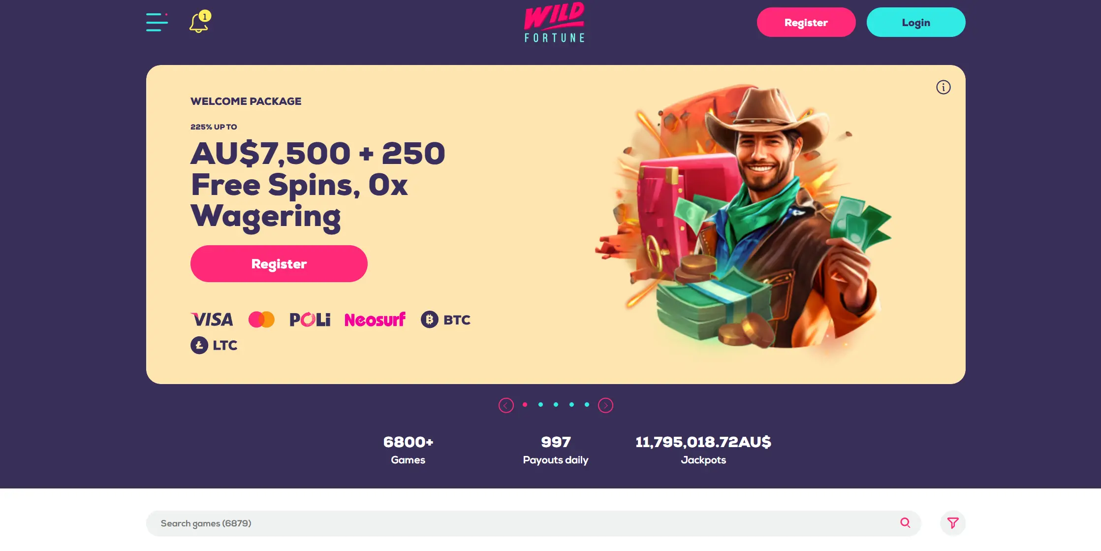 Wild Fortune — Best Australia Casino Online for First-Time Players screenshot